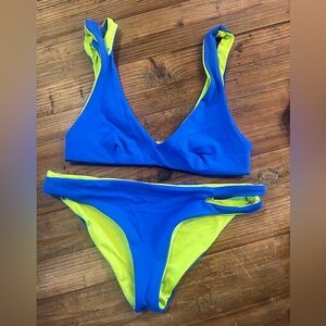 L Space One Wave reversible bikini set.